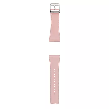 Smart Canvas pink leather band silver metal 真皮櫻粉款錶帶