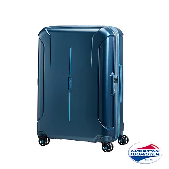 AT美國旅行者 25吋Technum防刮飛機輪可擴充TSA海關鎖行李箱(藍)