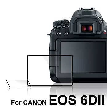 LARMOR防爆玻璃靜電吸附相機保護貼-CANON EOS 6DII / 6D Mark II 專用