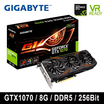 GIGABYTE技嘉 GTX1070 G1 GAMING 8G顯示卡