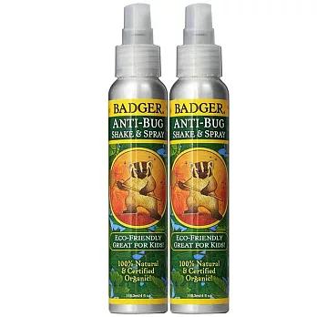 BADGER蓓吉吉 植萃防蚊噴霧118ml 2入組 (有效日期:2018/04/05)