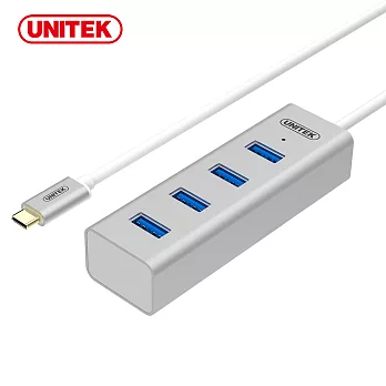 UNITEK 優越者Type-C轉USB3.0 四埠集線器