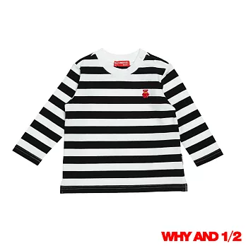 WHY AND 1/2 mini 條紋彈性萊卡T恤 1Y~4Y 多色可選80米色
