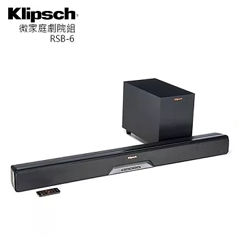 美國 Klipsch 無線微家庭劇院組 SOUNDBAR+超低音喇叭 RSB-6