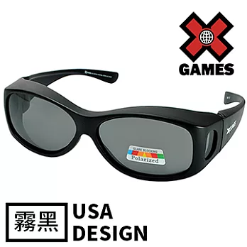 【XGAMES護目套鏡】1081-C1 雙重防護偏光太陽眼鏡/護目鏡/防風鏡(中版/霧黑)