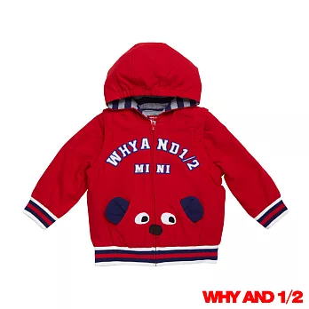 WHY AND 1/2 mini 袖子可拆連帽風衣外套1Y-4Y 多色可選80紅色