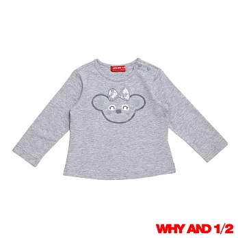 WHY AND 1/2 mini 普普熊彈性萊卡T恤 1Y-4Y多色可選80灰色