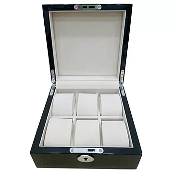 【收藏專家】精緻鋼琴烤漆手錶收藏盒-6支(黑色803-6BC)