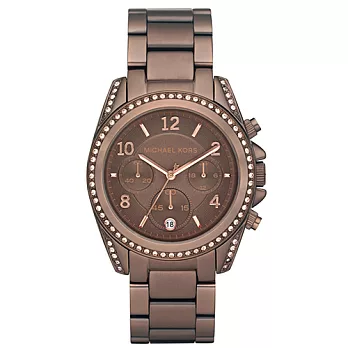 MICHAEL KORS三環晶鑽中性腕錶 (現貨+預購)金色