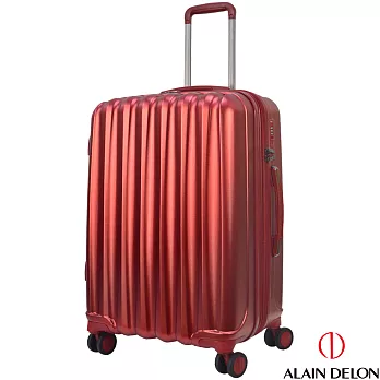 ALAIN DELON 亞蘭德倫 24吋絕色流線系列行李箱(紅)24吋
