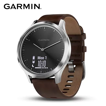 GARMIN vivomove HR 時尚智慧腕錶 典雅款都會沉穩黑(大)