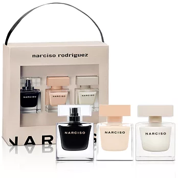 Narciso Rodriguez 同名禮盒30ml*3(淡香水+淡香精+裸時尚)