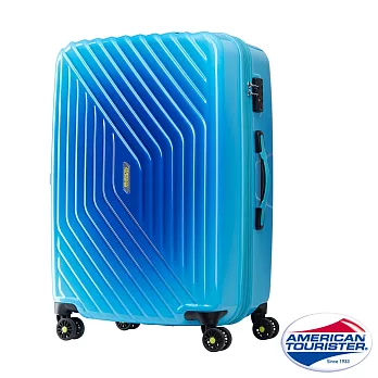 AT美國旅行者 25吋Air Force漸層防刮可擴充TSA行李箱(漸層藍)