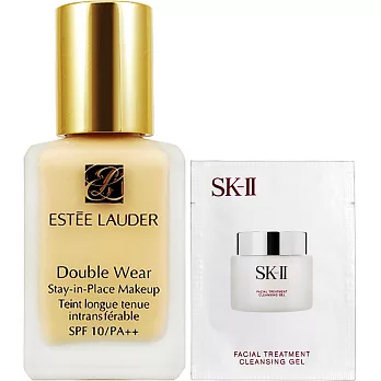 ESTEE LAUDER 雅詩蘭黛 粉持久完美持妝粉底SPF10/PA++(#36)(30ml)+SK-Ⅱ 活膚卸妝蜜(2.5g)