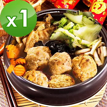 三低素食年菜 樂活e棧-麻辣紅燒獅子頭-素食可食(1200g/盒,共1盒)