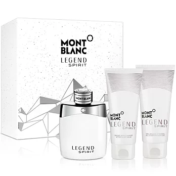 MONTBLANC萬寶龍 白朗峰男性淡香水禮盒(淡香水100ml+沐浴精100ml+鬍後乳100ml)