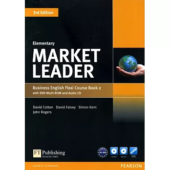 Market Leader 3/e (Elementary) Flexi Course Book 2 with DVD-ROM/1片 and Audio CD/1片