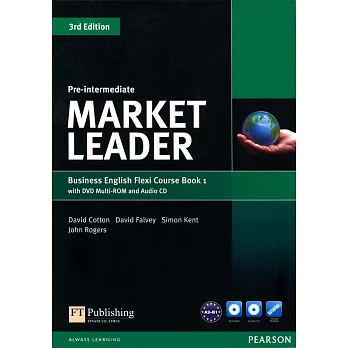 Market Leader 3/e (Pre-Int) Flexi Course Book 1 with DVD-ROM/1片 and Audio CD/1片