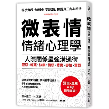 「微表情」 情緒心理學：學會解讀七種微表情，人際關係最強溝通術