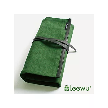 leewu松本綠筆袋綠色