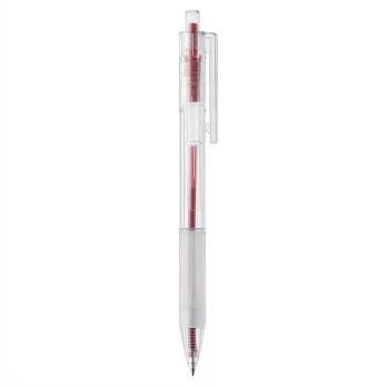 [MUJI 無印良品]透明管原子筆/0.7mm/紅