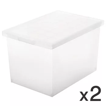 [MUJI 無印良品]PP搬運箱/深/附扣/2入