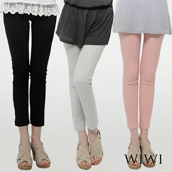 【WIWI】雙側立體鉚釘後口袋卡其鉛筆褲(共三色M~XL)L灰