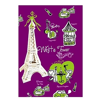 木頭人。【白色浪漫。戀愛最高點】巴黎鐵塔（白色）