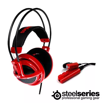 SteelSeries Siberia V1 Full-size Headset 頭戴式全罩耳麥(炫彩紅)