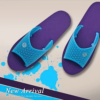 V-CUT 漾彩復古拖鞋 (藍x紫) Classic_M／藍x紫