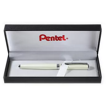 【Pentel】K611A高級不鏽鋼鋼珠筆象牙白