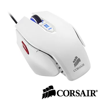 CORSAIR M65 FPS電競雷射滑鼠-極地白