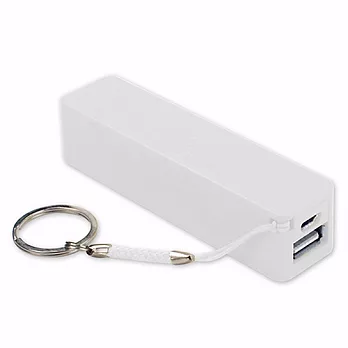 E-SUPPLY 香水 2600mAh 攜帶式行動電源(附鑰匙圈)白色