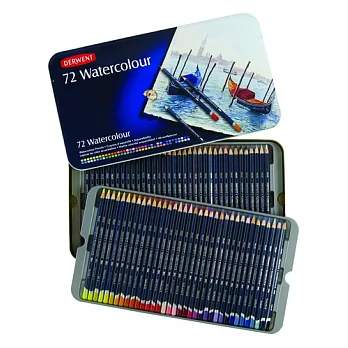 DERWENT 水溶性色鉛筆72色/鐵盒