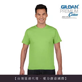 GILDAN 總代理-100%美國棉~亞規圓筒短袖素面T-Shirt ~果綠S果綠