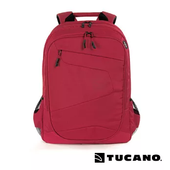 TUCANO LATO 城市多功能收納電腦後背包17吋活力紅