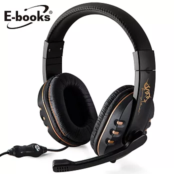 E-books S21 電競頭戴耳機麥克風黑