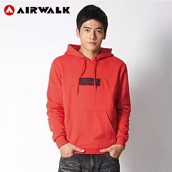 【美國 AIRWALK】簡雅AIRWALK連帽刷毛TeeM紅