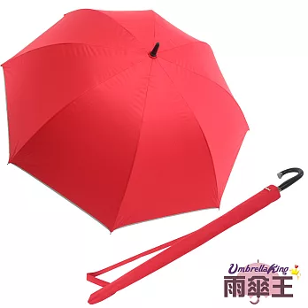 【雨傘王】頂天高爾夫☆ 30吋超大傘面自動直傘-頂天紅色紅色