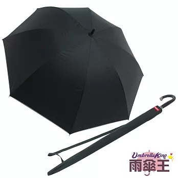 【雨傘王】頂天高爾夫☆ 30吋超大傘面自動直傘-頂天黑色黑色