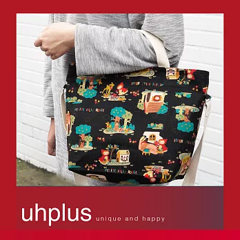 uhplus 三用托特包- 童話小紅帽(黑)