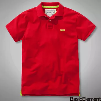 【BasicElement】男款經典 POLO 衫S紅色