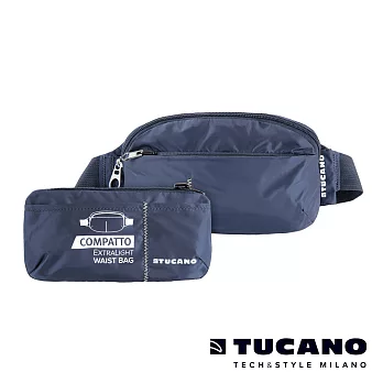 TUCANO COMPATTO 環保旅行收納腰包-藍