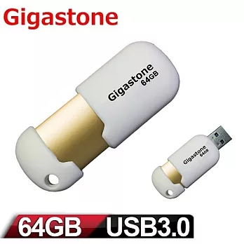 Gigastone 立達國際 U307 64GB USB3.0 膠囊隨身碟-金/白