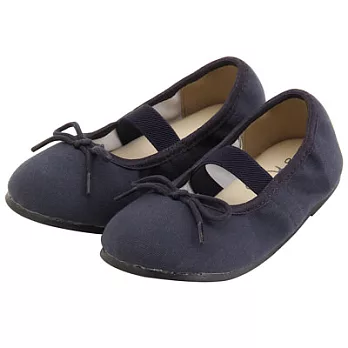 [MUJI無印良品]幼兒棉質芭蕾舞鞋14深藍