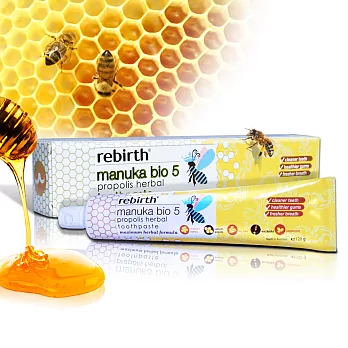 澳洲Rebirth五合一蜂膠健康牙膏120g