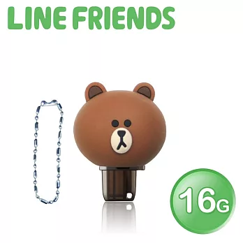 LINE FRIENDS 立體造型 16GB OTG雙介面隨身碟 QQ熊大(WH-LN251B)