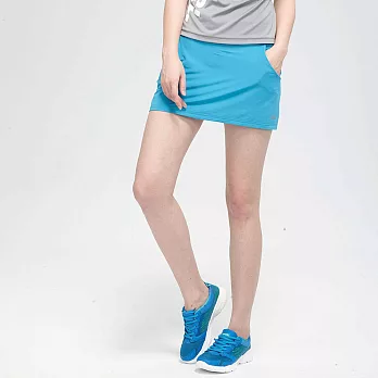 TOP GIRL -純色休閒運動褲裙M藍