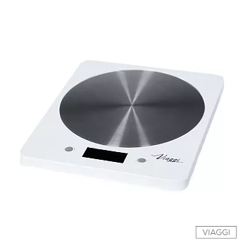 VIAGGI可掛式不鏽鋼電子料理秤(白色)