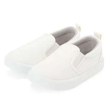 [MUJI無印良品]幼兒有機棉足感舒適休閒鞋柔白